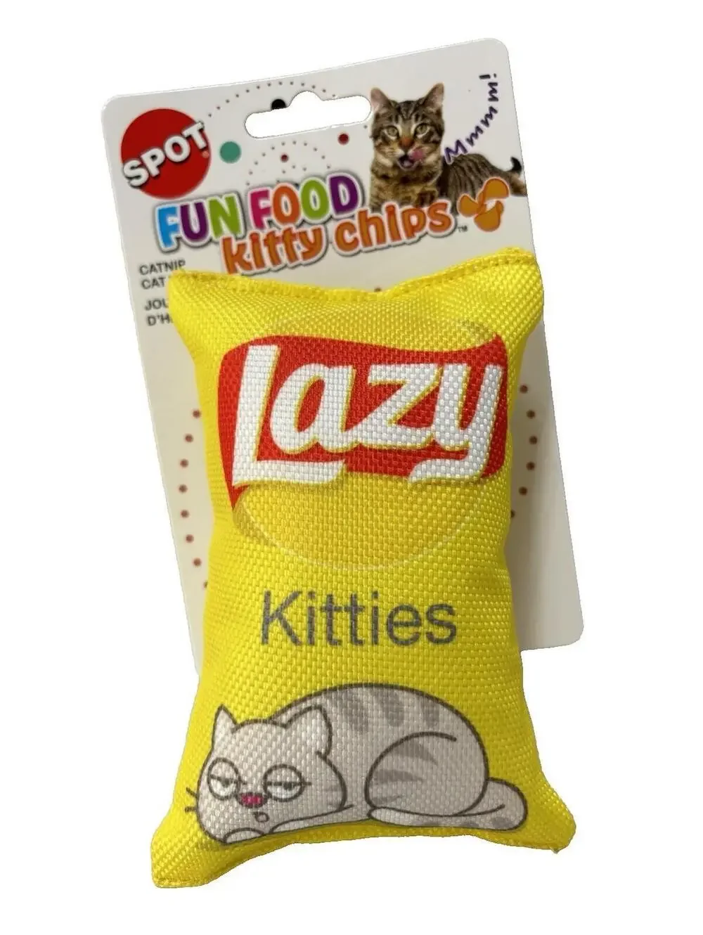 Cat Toy Fun Food Kitty Chips Lazy Kitties Cat Toy w/ Catnip 5